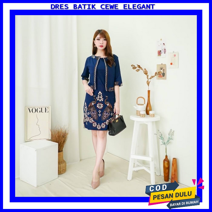 Dress Batik Remaja Kekinian Dreas Natal Btk Dewasa Terbaru 2023 Dress Natal Wanita Terbaru Dreaa Bat