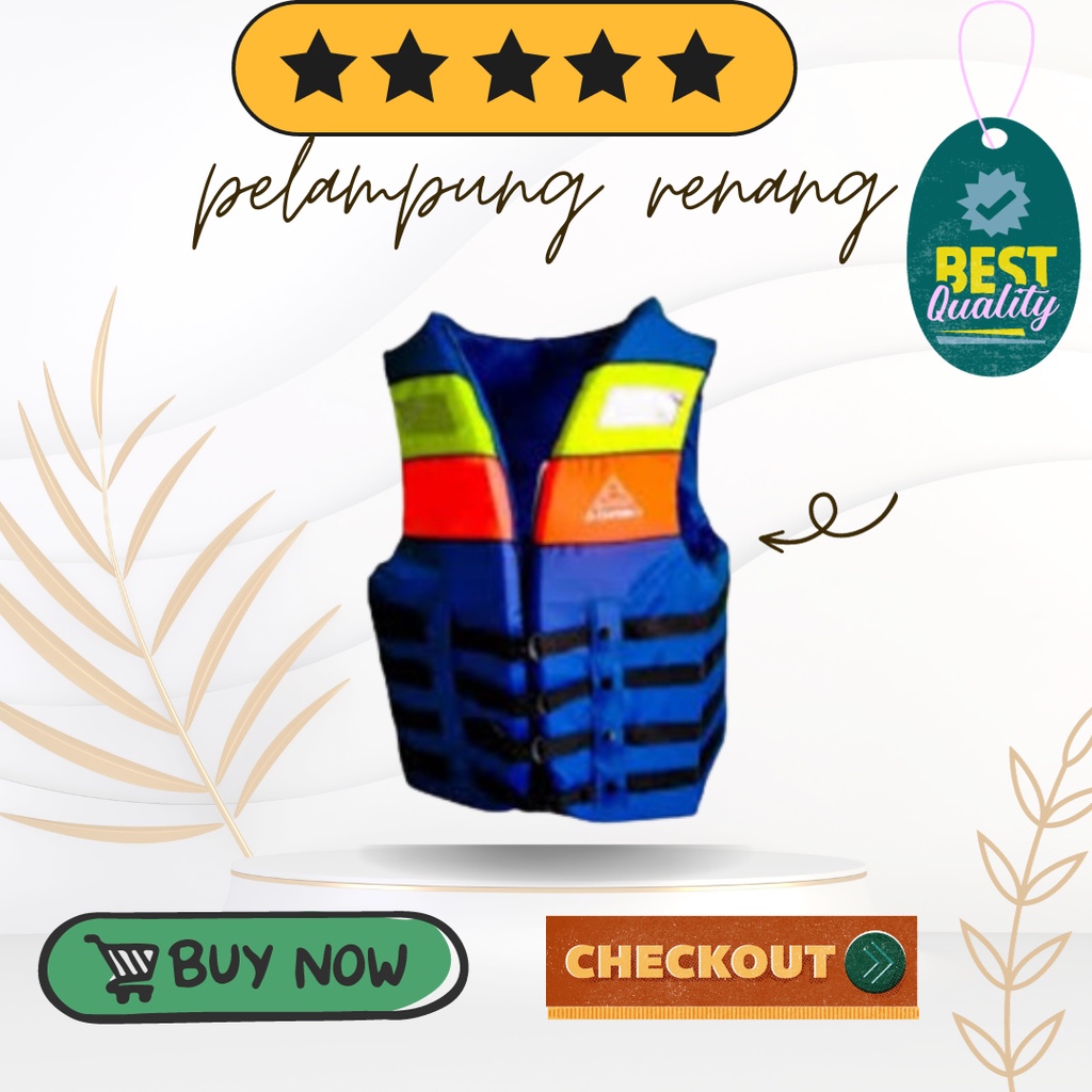Baju Rompi/Pelampung Renang Laut Warna Biru