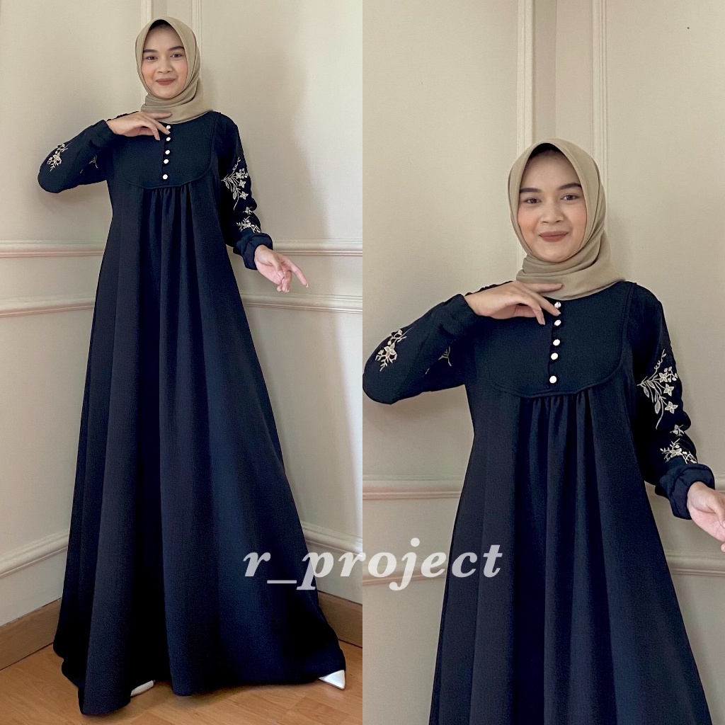 Gamis Wanita Dewasa Terbaru 2023 Viral Remaja Aesthetic Tunik Gamyes Batik Bawah Lutut Sampai Mata K