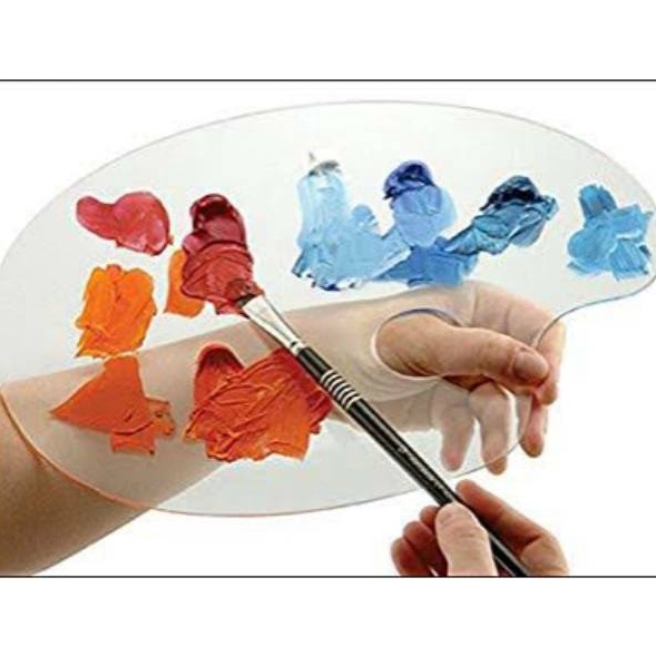 

Laris Palette lukis bahan acrylic / akrilik oval 20x30cm tebal 3mm