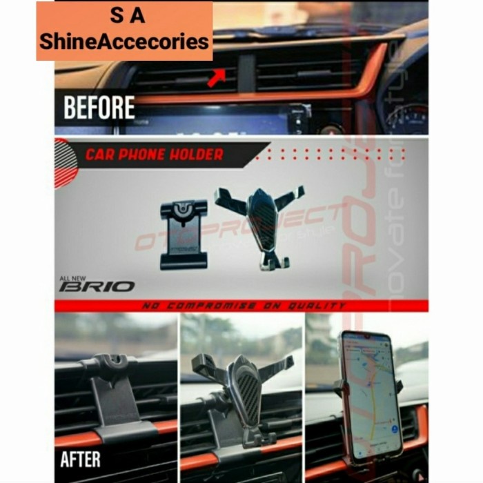 ✅Termurah Car Phone Holder All New Brio Holder Hp Mobil Otoproject All New Brio Berkualitas