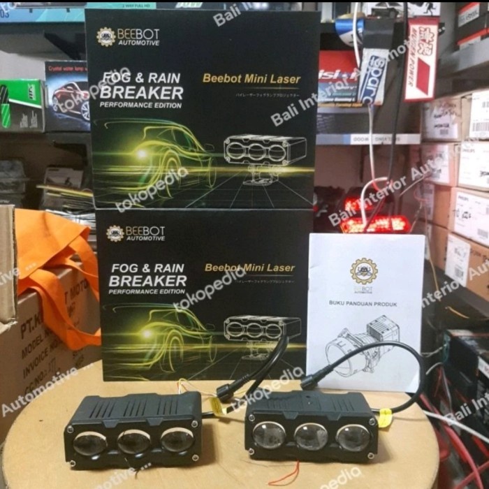 [Baru] Lampu Led Mini Projector Laser 3Mata Lo/Hi Beebot Original Ready Stock Limited