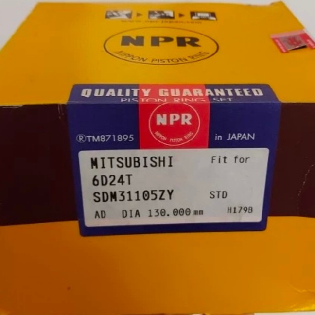 ✨Ready Ring Piston 6D24T Ring Sub Set Piston Asli Npr Japan Mitsubishi 6D24T Berkualitas