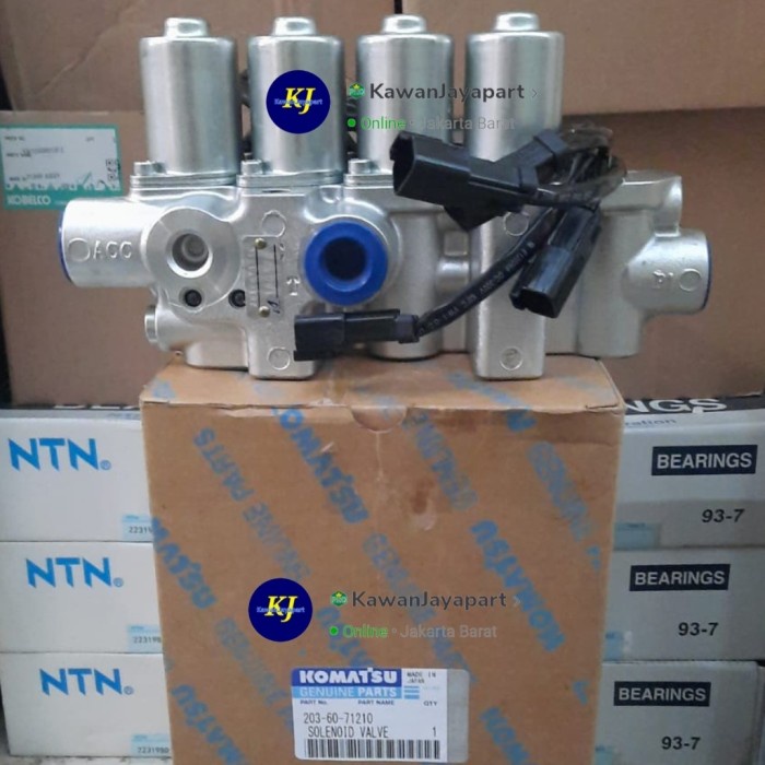 ✨Original Block Solenoid Valve Komatsu Pc130-7 203-60-71210 2036071210 Berkualitas