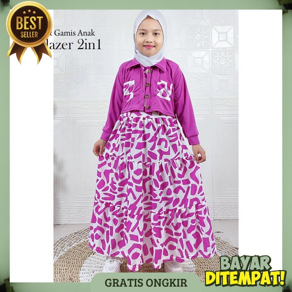 Pakaian Muslimah Usia Tanggung Gamis Anak Perempuan Murah Gamid Lebaran Idul Fitri 2024 Gsmus Syar I