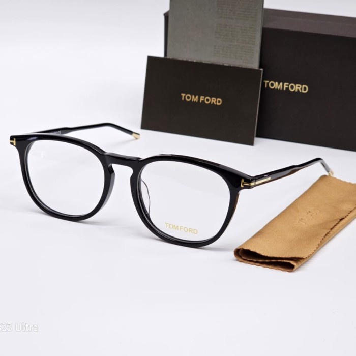 ✨Termurah Frame Kacamata Pria Wanita Tomford 5608 Bulat Vintage Grade Premium Berkualitas