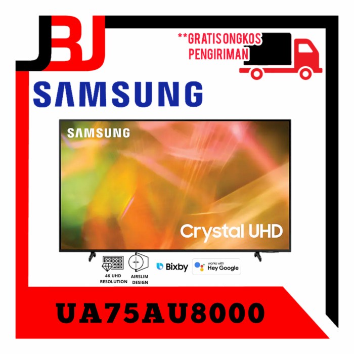 ✨Ori Samsung Led Tv 75 Inch Ua75Au8000  Samsung 75Au8000  Samsung Tv 75 Berkualitas