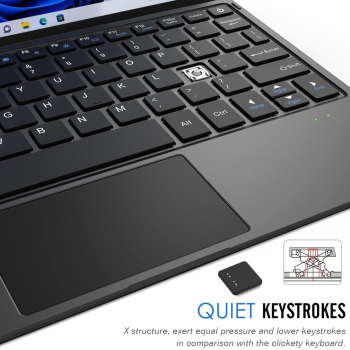 ✨Ori Keyboard Wireless Bluetooth Microsoft Surface Go Go1 Go2 Go3 1 2 3 Berkualitas