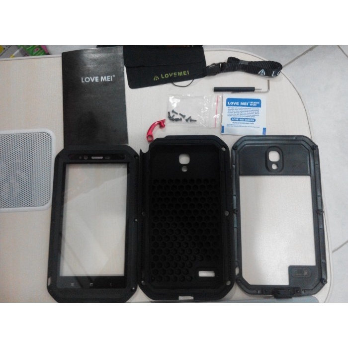 [Original] Love Mei Lunatik Extreme Aluminium Case Xiaomi Redmi Note - Black Diskon