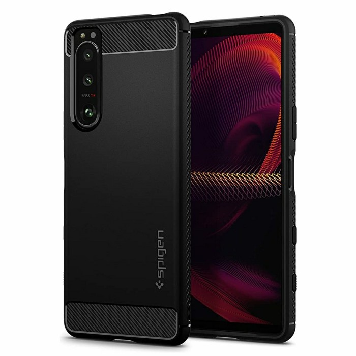 [Original] Spigen Rugged Armor For Xperia 5 Iii Case 2021 - Matte Black Bisa Gojek