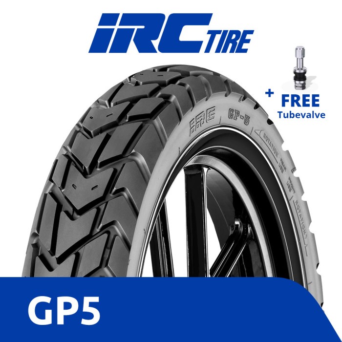 BAN DEPAN MOTOR IRC 70/90-17 M/C 38P GP5 TUBELESS HONDA REVO X ORIGINAL BEST QUALITY