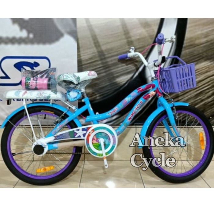 ✨Ori Sepeda Anak Cewek Mini Wimcycle Yuna Mermaid 20 Inch Limited