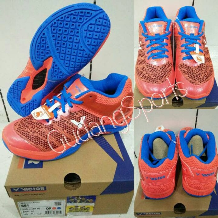 [Best Seller] Sepatu Badminton Victor Shoes S81 Of - Original Terbaru