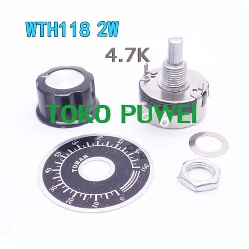 Potensio WTH118 2W WTH118-2W 4K7 4.7k potensiometer Potentiometer DF06 terbaru
