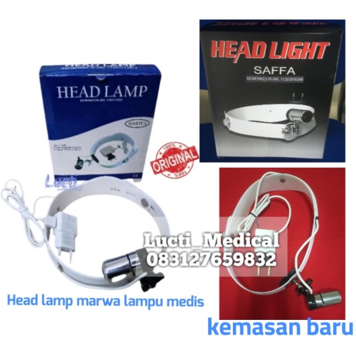 HEAD LAMP MARWA , LAMPU SENTER KEPALA MEDIS /SENTER MEDIS MARWA