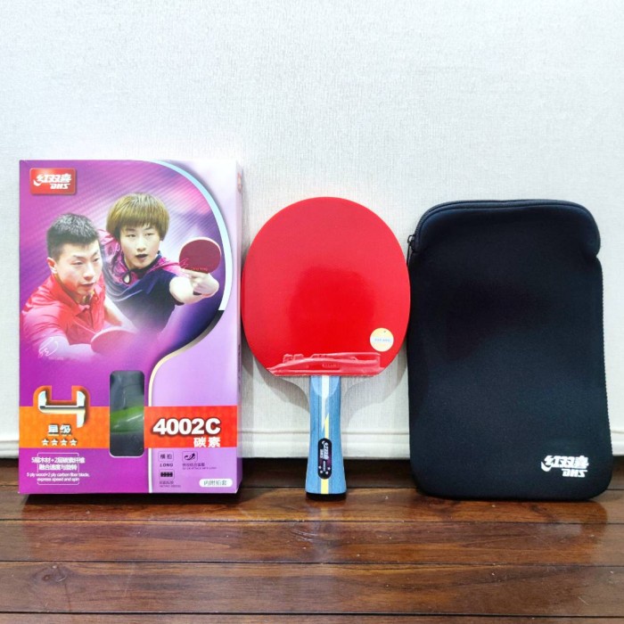 [New] Bet Pingpong Dhs 4002C Original Free Cover - Bat Tenis Meja Dhs 4002 C Limited