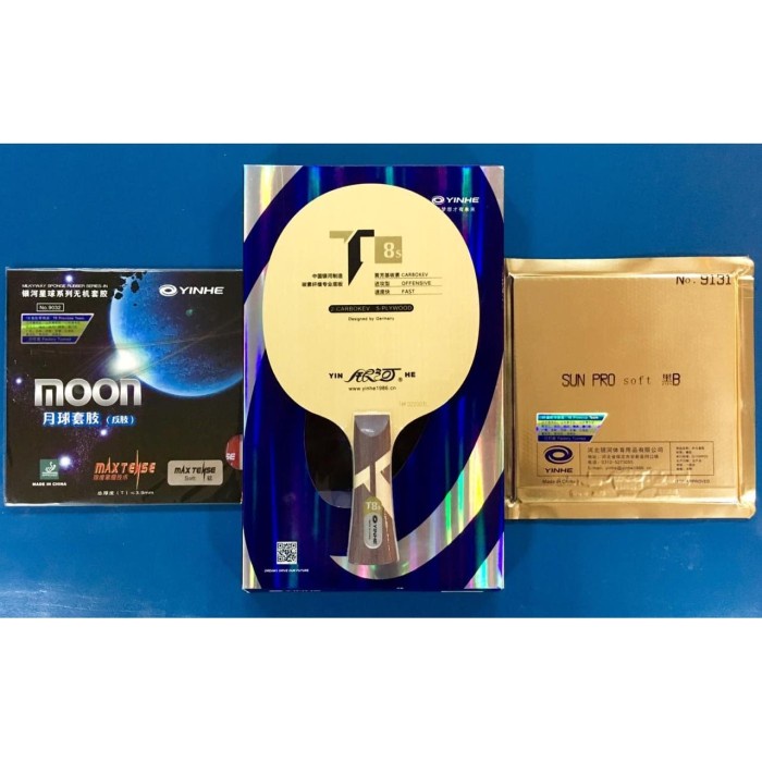 ✨New Ori Setup Tenis Meja Pingpong Yinhe T8S Yinhe Moon Yinhe Sun Pro Berkualitas