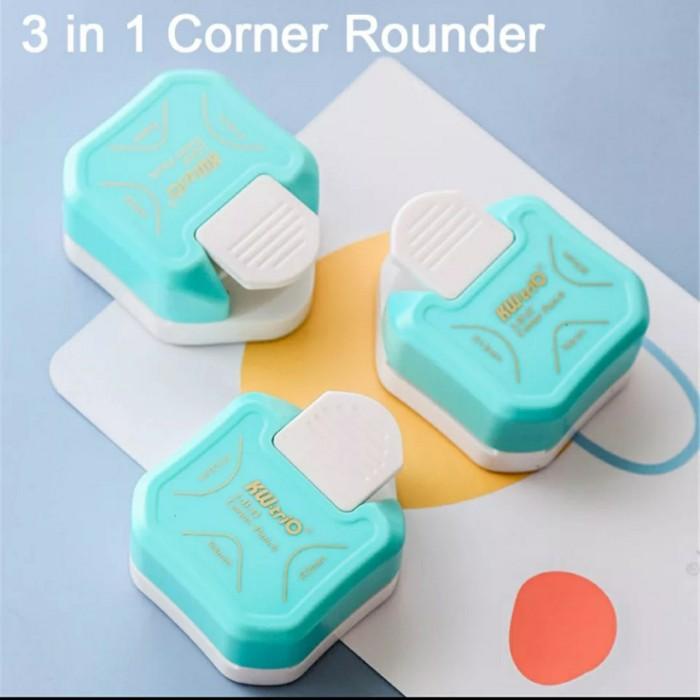 

3 In 1 Kw-Trio Corner Rounder Punch Pemotong Sudut Kertas R4 R7 R10