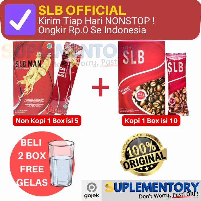 Terlaris Kopi SLB Man original herbal kuat pria sehat lahir batin Koffie SALE