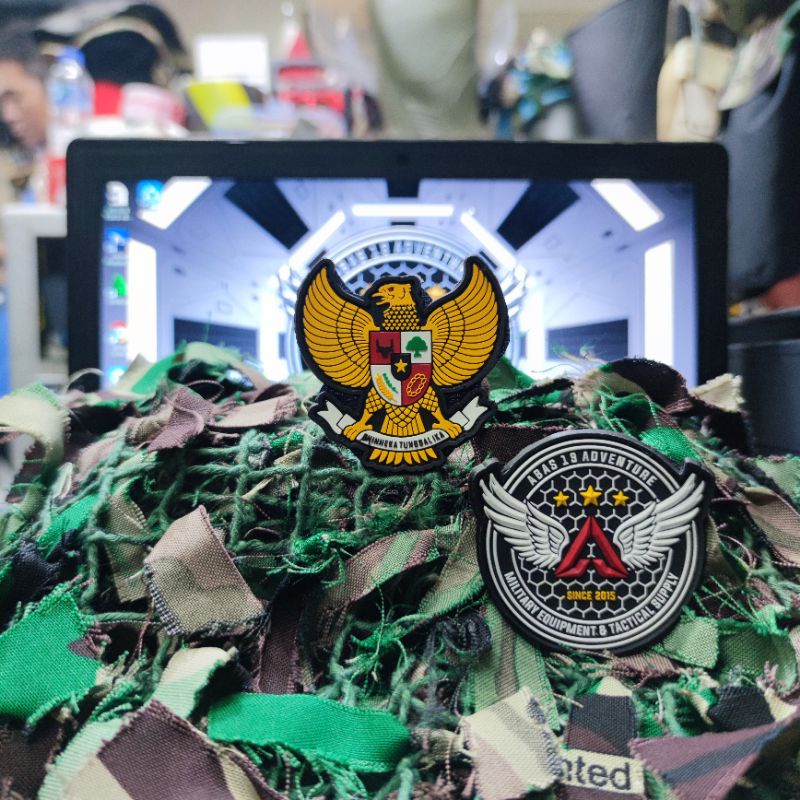 Patch Rubber Logo Karet Garuda