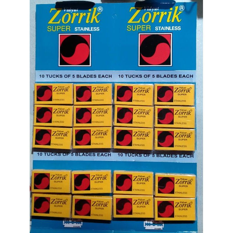 Pisau silet/cukur Astra, zorrik kuning & platinum