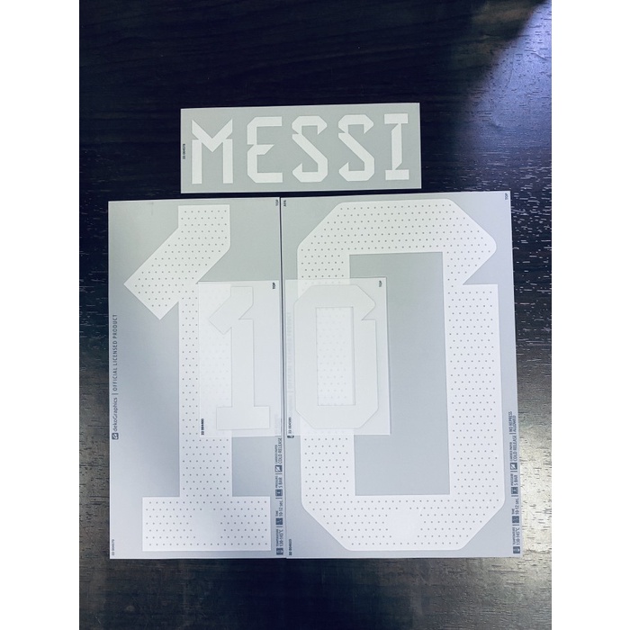 [New] Nameset Argentina Away World Cup 2022 Messi For Original Jersey Terbaru