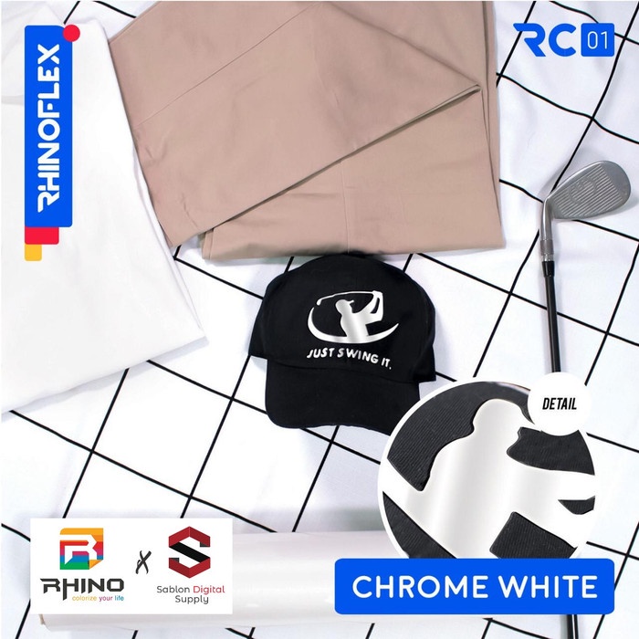 [New] Polyflex Chrome White Rhino Rhinoflex Rc - 01 Diskon