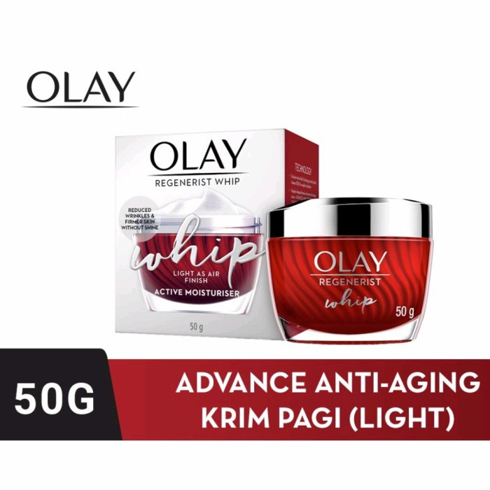 [Original] Olay Regenerist Whip Uv Cream Active Moisturizer Day Cream Anti Aging Berkualitas