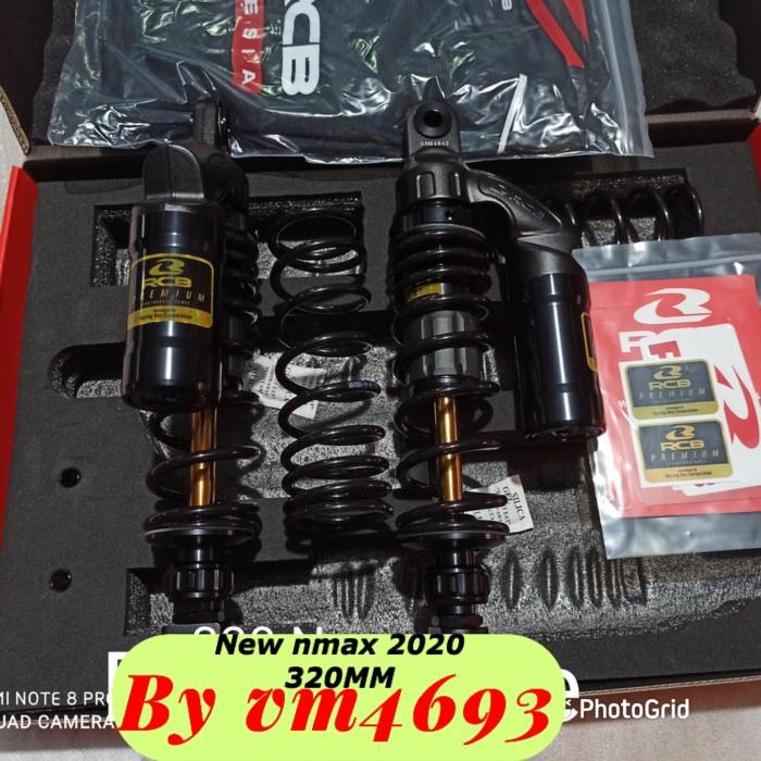 [Baru] Shock New Nmax 2020 Rcb Vs Series Black Original Rcb Bisa Sameday
