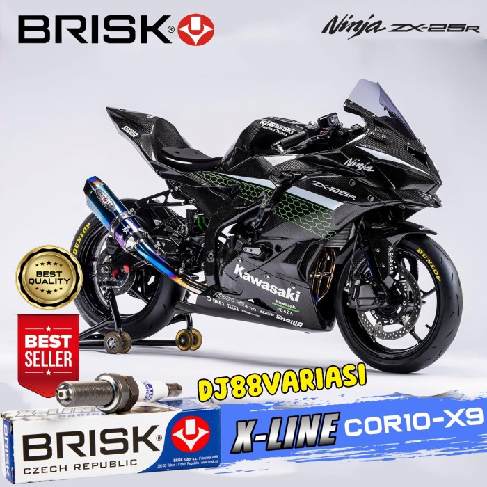 ✨Ori Busi Brisk Xline Zx25R Zx10 H2 New Ninja 250 Fi 2018 Cor10-X9 Diskon