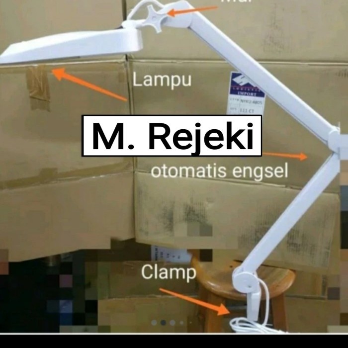 

✨Sale Kaca Pembesar Magnifying Lamp Lampu Sanfix Sm-60-5 Clamp 5X Pembesaran Limited