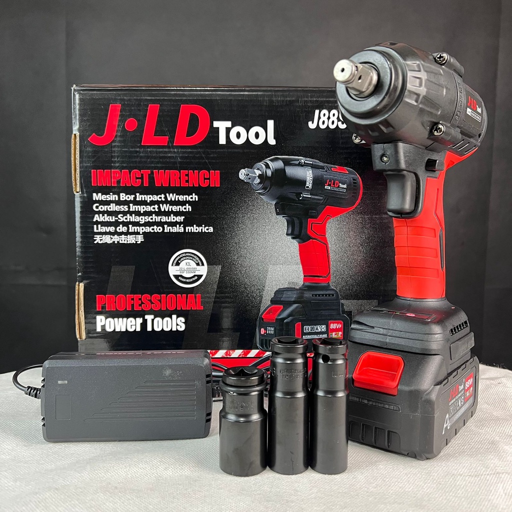 Impact wrench Cordless JLD Tool 88vf Jumbo Pembuka baut roda ban motor mobil truck cvt