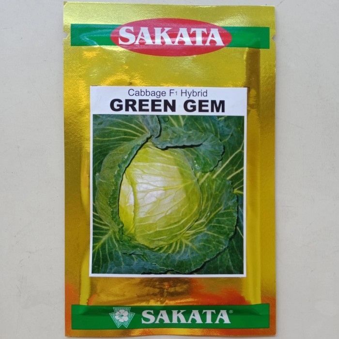 Benih Kubis Green Gem Sakata isi 10 gram Bibit Kol Dataran Rendah
