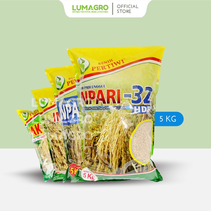 Benih Padi Pertiwi 5kg - Inpari 32 / Inpari 33 / Inpari 42 / Pak Tiwi1