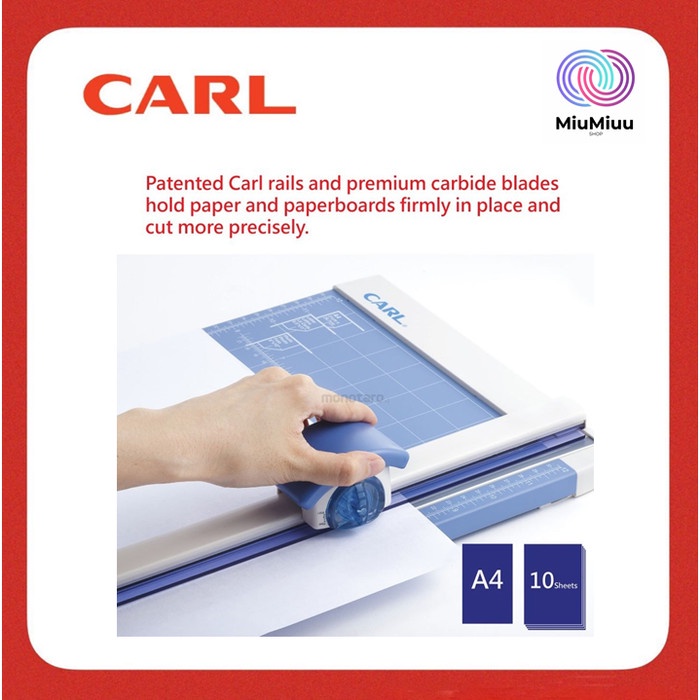 

✨Sale Carl Pemotong Kertas Folio Rotary Professional Rotary Trimmer Rt 218 Terbatas