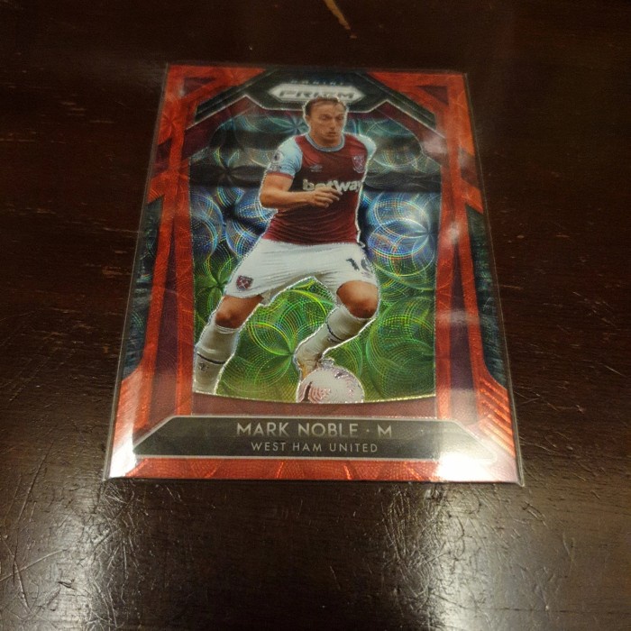 ✅New Kartu Bola West Ham Mark Noble Red Parallel 17/29 Panini Prizm 2021 Berkualitas