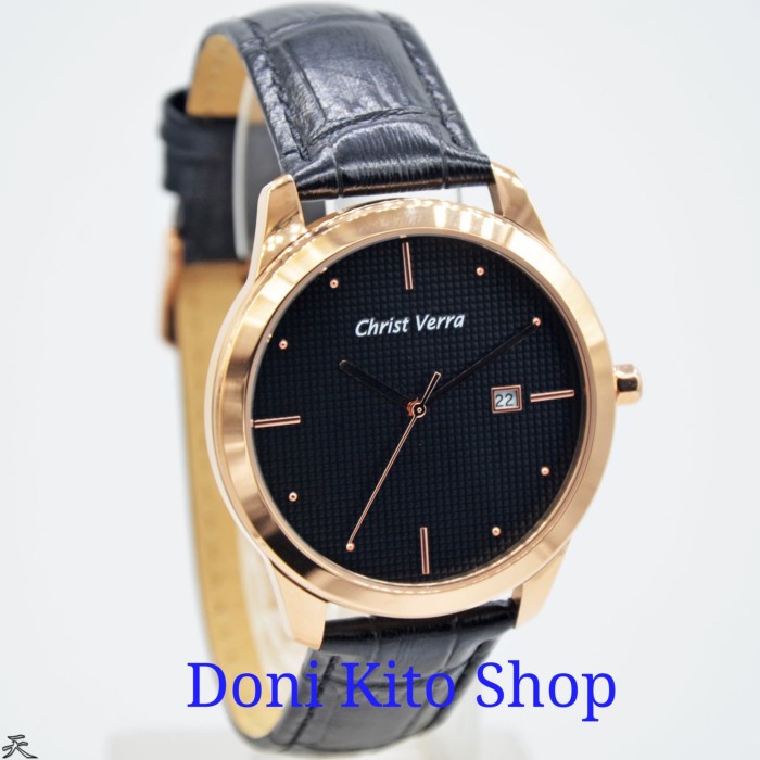 ✅Ori Jam Tangan Pria Original Christ Verra 71626G-25 Blk Garansi Resmi Terbatas