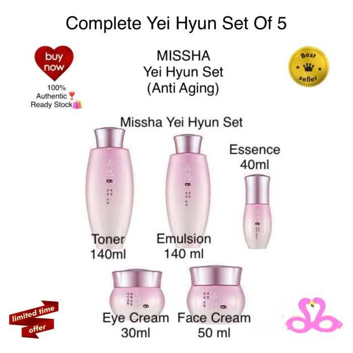 ✨Sale Missha Misa Yei Hyun Anti Aging Precious Oriental Herbs-Set Of 5 Bisa Gojek