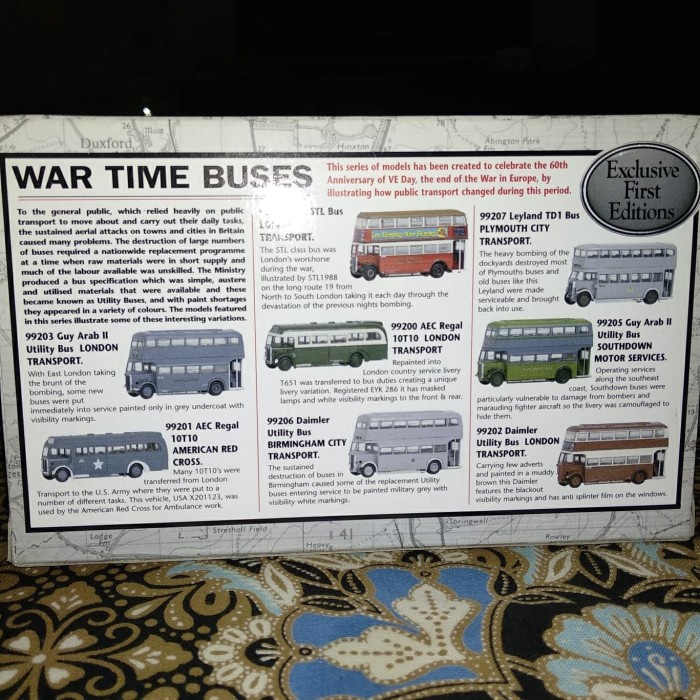 ✅COD Efe 1/76 War Time Buses Guy Arab Ii Utility Bus London Transport Bisa Gojek