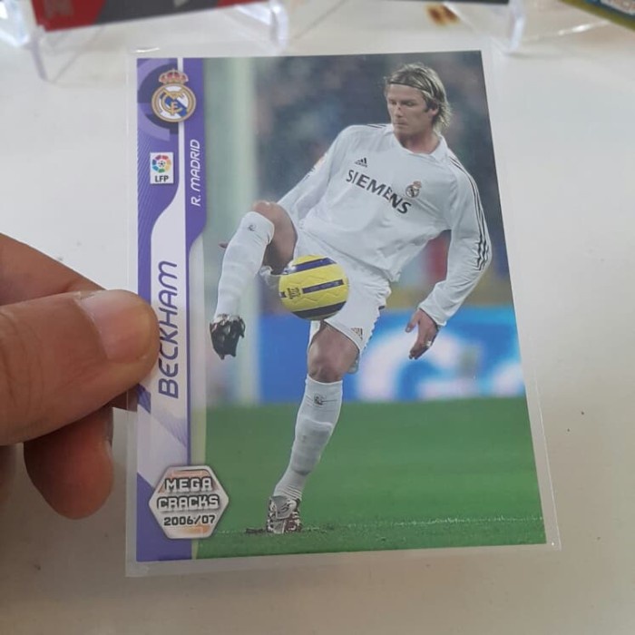 ✅New Kartu Bola David Beckham  Mega Cracks 06-07 Real Madrid  Rare Bisa Sameday