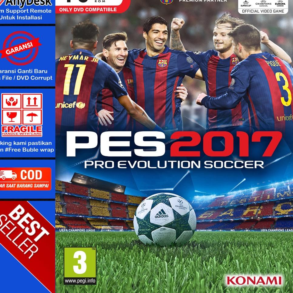 (M-X3X-) PES 17 Pro Evolution Soccer 2017 - Update Pacth Terbaru 2022 Game Soccer PC viral