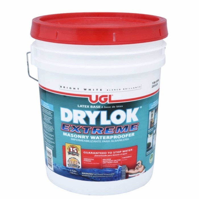 Drylok Extreme Waterproofer Cat Pelapis Anti Bocor 18.9 L - Putih