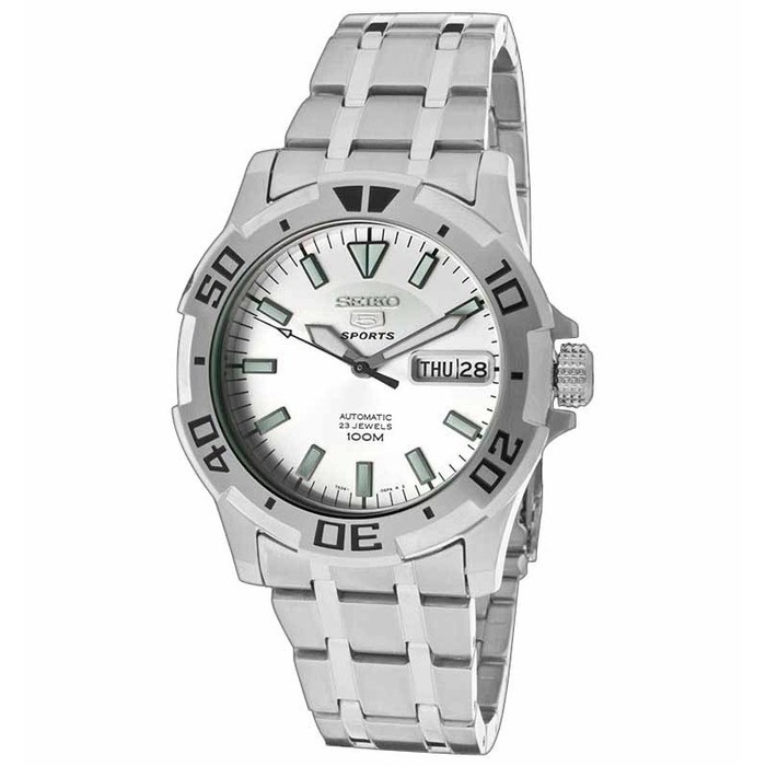 ✅Ori Seiko 5 Automatic Snzj37K1 Full Silver Bisa Sameday