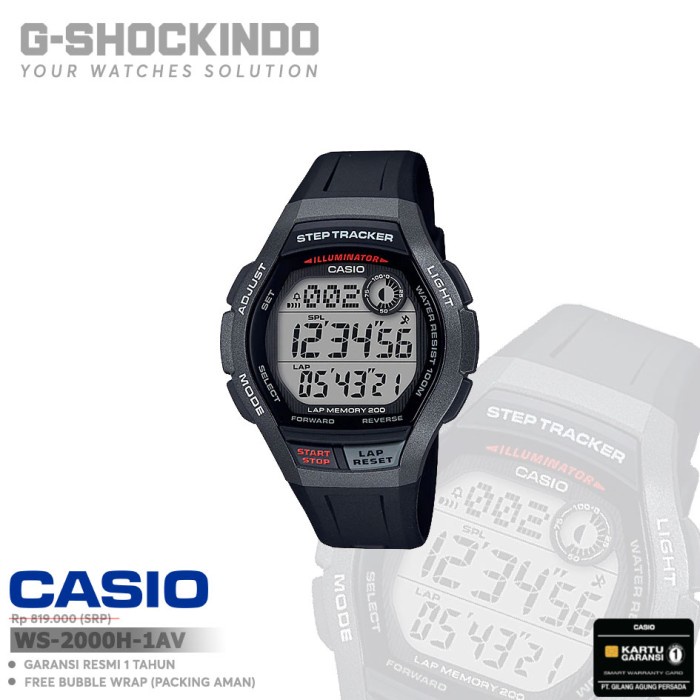 ✅Sale Casio Ws-2000H-1Av / Ws-2000H-1Avdf Berkualitas
