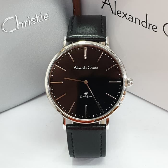 ✅Ready Jam Tangan Pria Alexandre Christie Original Ac8625 Black Bisa Gojek