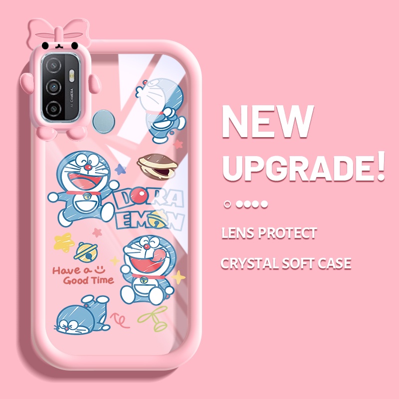 Casing Ponsel untuk OPPO A53 2020 4G A53s 4G A32 A33 2020 A11s Case bening Softcase pelindung lensa 