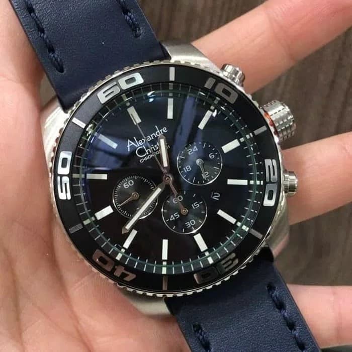 ✅Ready Jam Tangan Pria Original Alexandre Christie Ac 6500 Mc Bluesilverblue Berkualitas