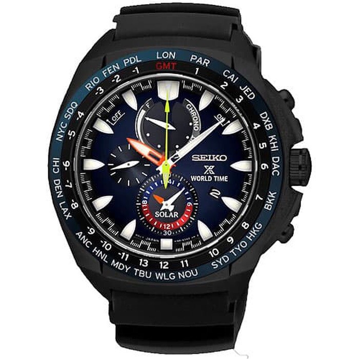 ✅Original Seiko Prospex Ssc551P1 World Time Solar Chronograph Bisa Sameday