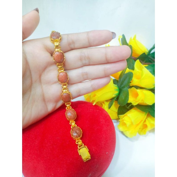 gelang batu warna warni