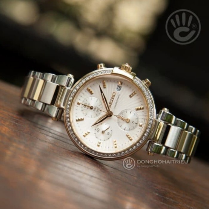 ✅Ori Jam Tangan Wanita Seiko Chronograph Sndv42 P1 Seiko Sndv42P1 Berkualitas